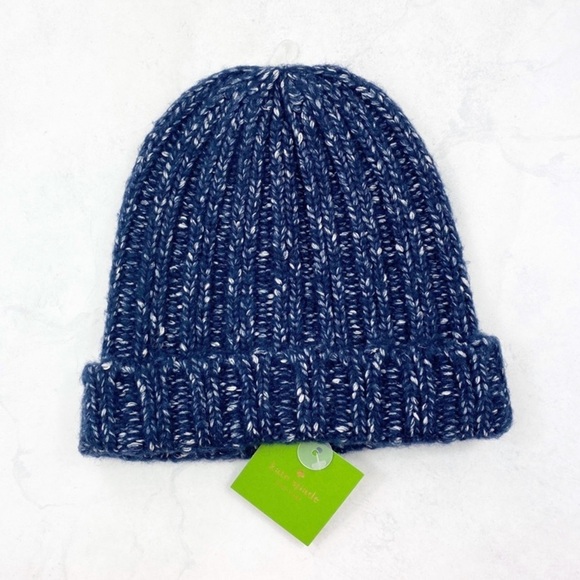 [Kate Spade] Classic Cozy Navy Beanie - Picture 4 of 4